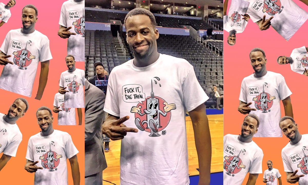 Une star de la NBA a-t-elle porté un t-shirt souhaitant la mort aux antivax ?